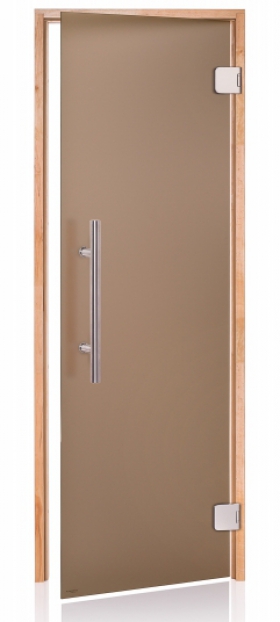 Dveře do sauny "A" Premium 7x20 Satin Bronze 690x1990 mm Olše