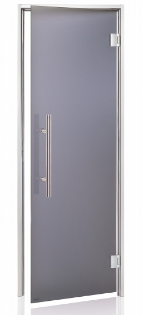 Dveře do parní sauny "A" Premium 7x20 Satin Grey 685x1995 mm