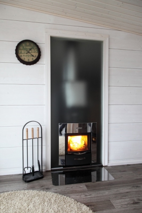 Skleněná stěna Harvia Glass Wall DUO 9*19 (sklo, nerez. části, rám, alu set)
