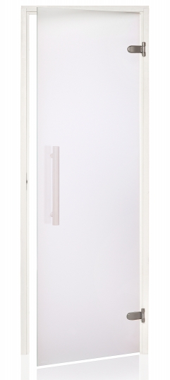 Dveře do sauny "A" 8x19 Satin 790x1890 mm White