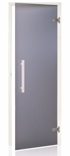 Dveře do sauny "A" 9x19 Satin Grey 890x1890 mm White