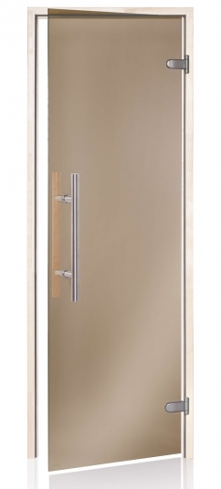 Dveře do sauny "A" Light Premium 7x20 Bronze 690x1990 mm Osika