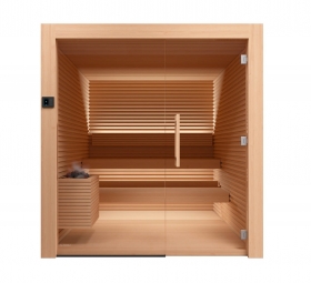 Finská sauna Auroom NATIVA 200x250 osika/olše