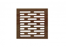 Dřevěná ventilační mřížka 150x150mm, červený cedr