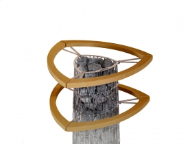 Bezpečnostní dřevěná ohrádka dvojitá ke kamnům Kivi