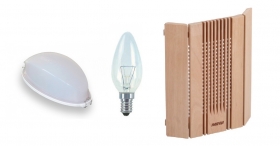 Set světlo, žárovka, stínítko Lux