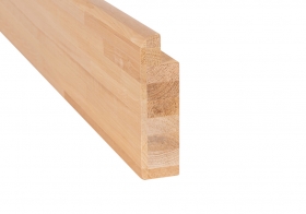 Hrana lavicová - se zubem a oblou hranou 2100x40x90mm, Olše