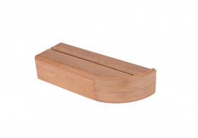Konec lavice - modul 200x600 mm, osika THERMOWOOD, pravý