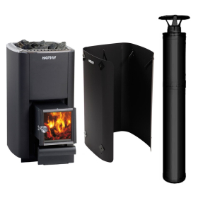 Set kamen M3 SL s komínem a ochranným štítem