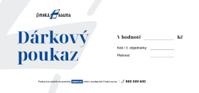 Dárkový poukaz v hodnotě 5000 Kč