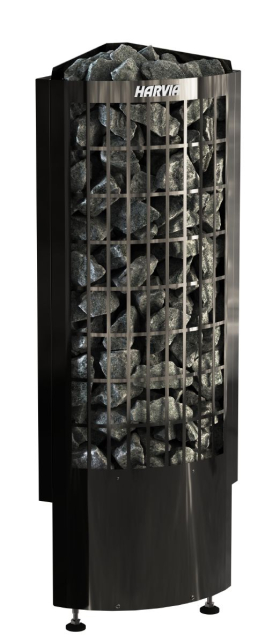 Saunová kamna Harvia Cilindro corner PCC70E 6,8 kW - black
