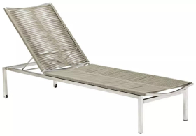 2.jakost: Relaxační polohovací lehátko, nerez