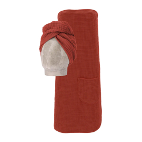 Set kilt a turban Vossen z mušelínu - červený