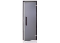 Dveře do sauny "A" 7x20 Satin Grey 690x1990 mm Black