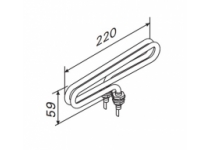 Topné těleso, spirála pro výparník BC60/60SE, 90SE, 2000W