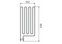 Topné těleso, spirála pro saunová kamna SW90 (E), HL90, HL90S (A), 3000W/230V