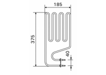 Topné těleso, spirála pro saunová kamna JM30, 1500W/230V