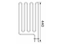 Topné těleso, spirála pro saunová kamna SW60 (E), 2000W/230V