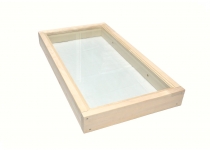 Okno do sauny 92x490x890mm čiré osika