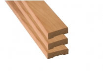 Sada překrývacích lišt THERMOWOOD Osika 12x42 (2x2100 + 1x1200)