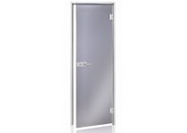 Celoskleněné dveře DORADO 7x20, ALU rám, Grey, WC zámek