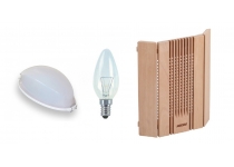 Set světlo, žárovka, stínítko Lux