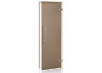 Dveře do sauny "A" Light Premium 7x20 Satin Bronze 690x1990 mm Olše