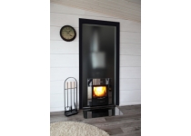 Skleněná stěna Harvia Glass Wall DUO 9*21 (sklo, černý hliník. rám, alu set)