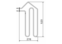 Topné těleso, spirála pro saunová kamna AF4/AFB4, 1333W/230V
