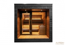 Venkovní sauna Auroom ARTI 220x280cm, pravá