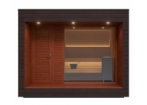 Venkovní sauna Auroom Natura 350x350cm, levá - Vystavený kus
