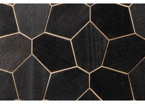 Dekorativní saunový obklad HEXAGON, abachi yakisugi 432x373mm