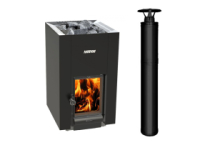 Set kamen HARVIA Linear 22 GreenFlame s komínem