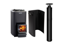 Set kamen M3 SL s komínem a ochranným štítem