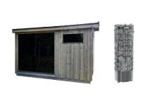 SET Kirami FinVision Original - sauna s šatnou a kamny