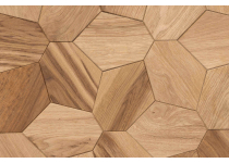 Dekorativní saunový obklad HEXAGON, dub 432x373mm