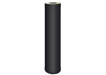 2.jakost: Prodloužení pro komín dvouplášťové 1000 mm, lakovaná ocel, black
