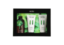 Dárkový set Rento koupel na nohy 200ml, Krém na nohy 200ml, peeling na nohy 200ml (máta a eukalyptus)