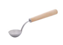 Nerezová naběračka Harvia s dřevěnou rukojetí - 40 cm, borovice