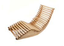 2.jakost: Ergonomické lehátko Alpha Wave - Borovice/Thermoosika