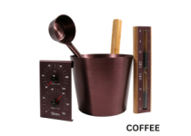 Set saunových doplňků - vínová