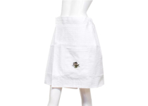 Vaflový kilt - pánský, bílý, s výšivkou vědra