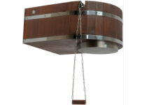 Rozbalené zboží: Oplachová sprcha ICEBERG 45 l – nerez a thermo jasan