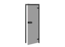 2.jakost: Dveře Classic do finské sauny 690x1890 mm, gray, černé